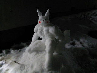 Illustration for article titled Snow Pikachu Evolves into a Macho Hunk